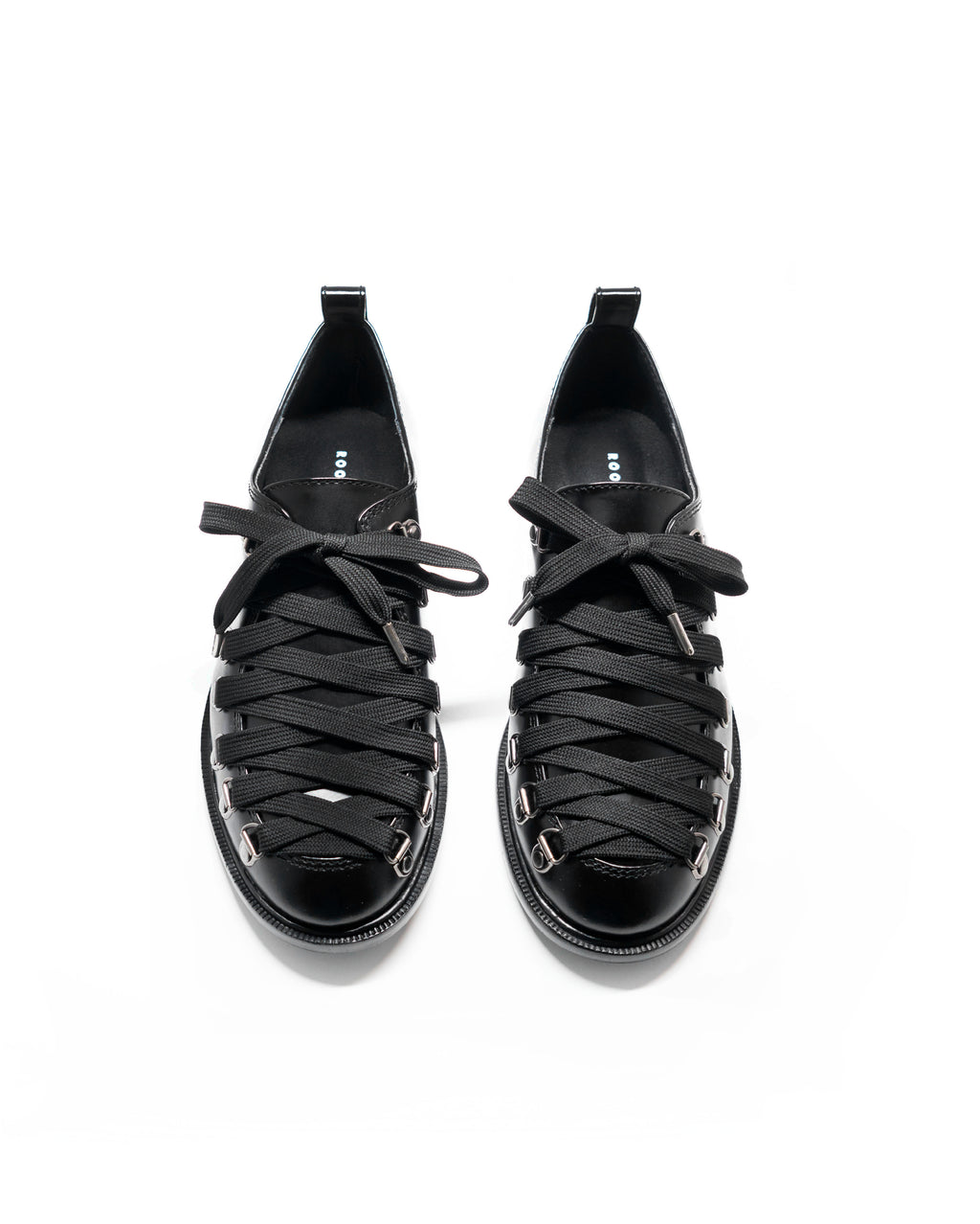 LACE ME UP CALF LEATHER SHOES